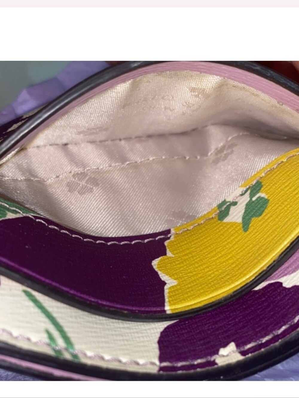 kate spade Floral Leather Card Holder, Good Condition - Picture 8 of 8